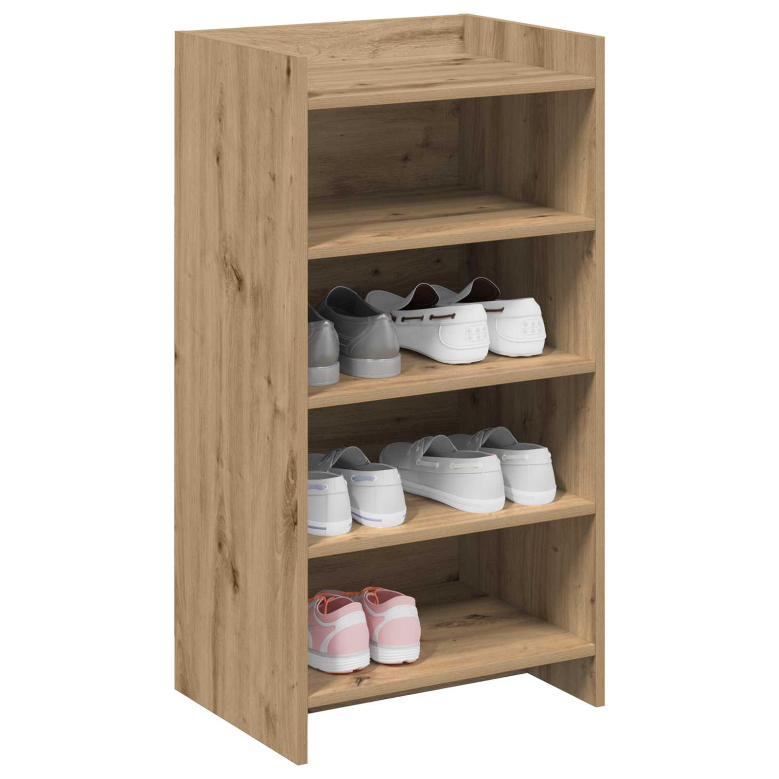 Schoenenkast Artisanaal eiken 48 x 36 x 92 cm Bewerkt hout