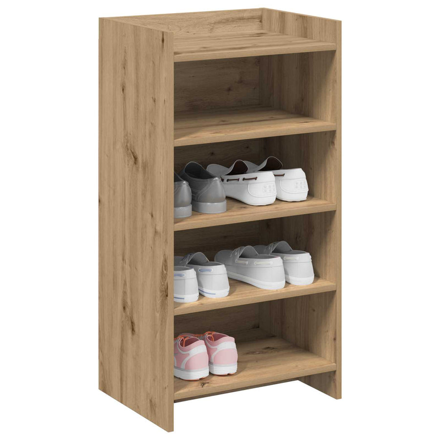 Schoenenkast Artisanaal eiken 48 x 36 x 92 cm Bewerkt hout