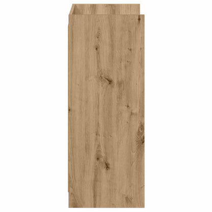 Schoenenkast Artisanaal eiken 48 x 36 x 92 cm Bewerkt hout