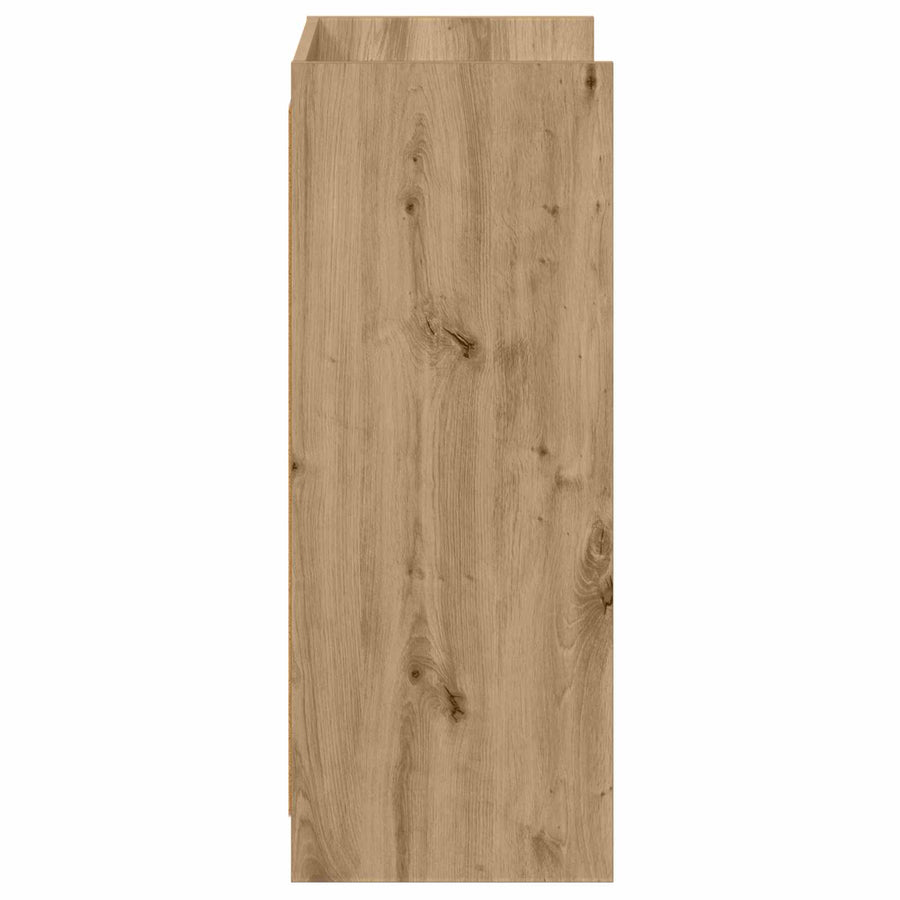 Schoenenkast Artisanaal eiken 48 x 36 x 92 cm Bewerkt hout