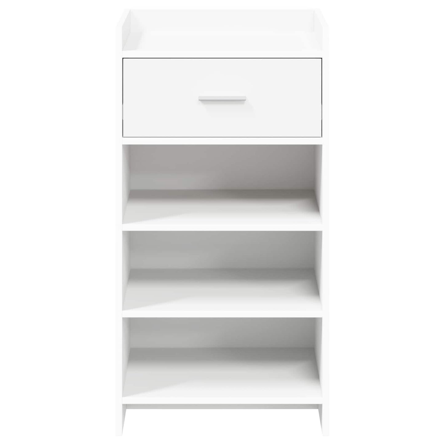 Schoenenkast met lade Wit 48 x 36 x 92 cm Bewerkt hout