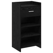 Schoenenkast met lade 48x36x92 cm zwart eiken