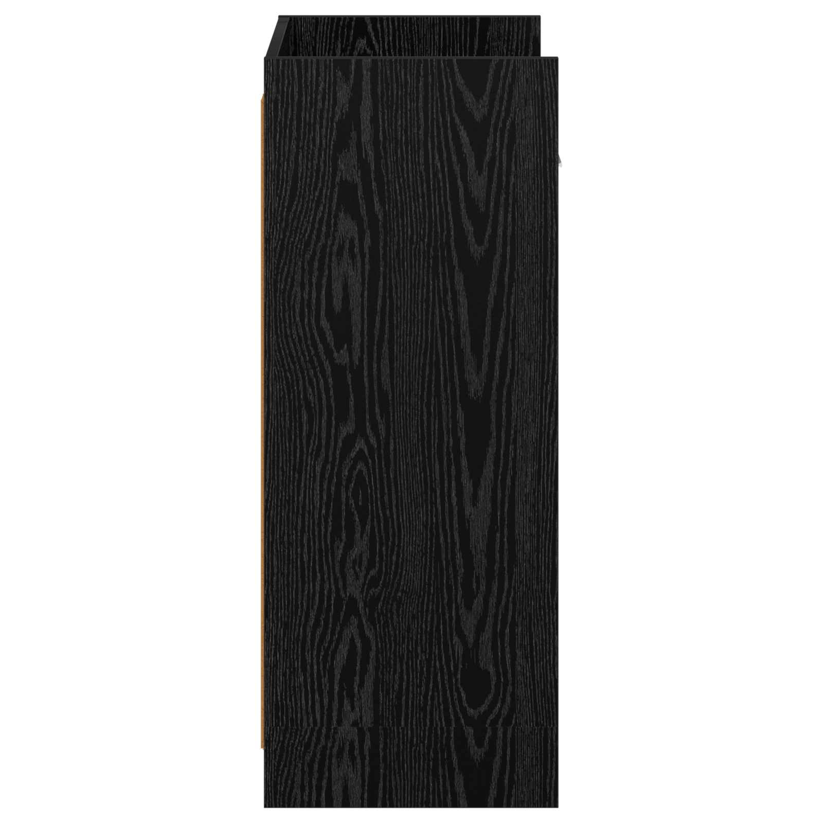 Schoenenkast met lade Zwart eiken 48 x 36 x 92 cm Bewerkt hout
