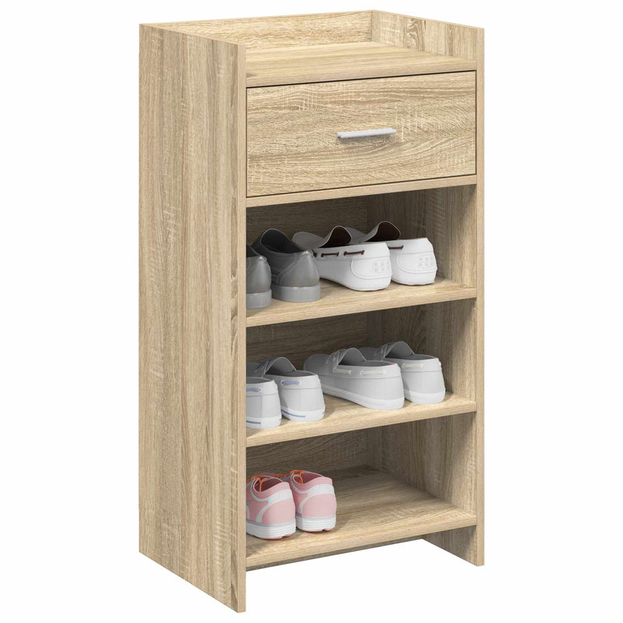 Schoenenkast met lade Sonoma Eiken 48 x 36 x 92 cm Bewerkt hout