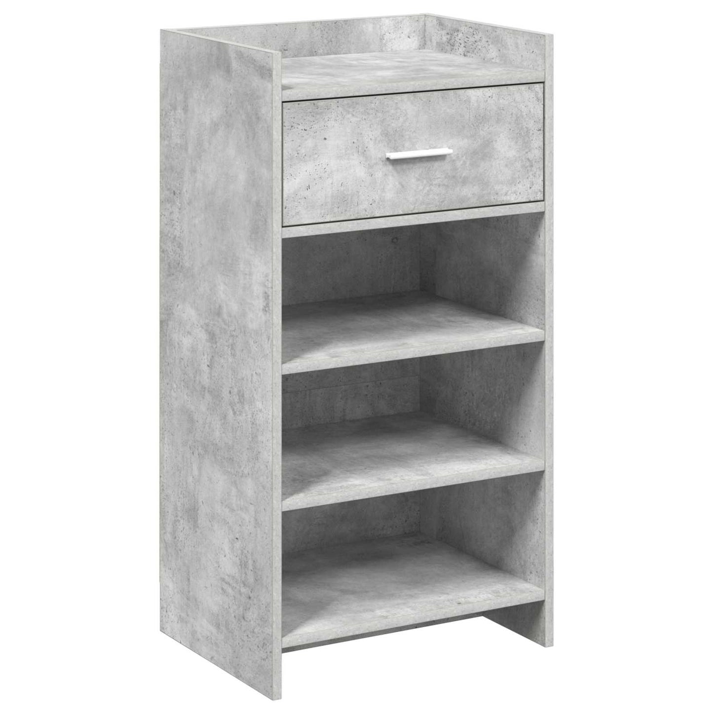 Schoenenkast met lade Betongrijs 48 x 36 x 92 cm Bewerkt hout