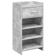 Schoenenkast 48x36x92 cm betongrijs bewerkt hout