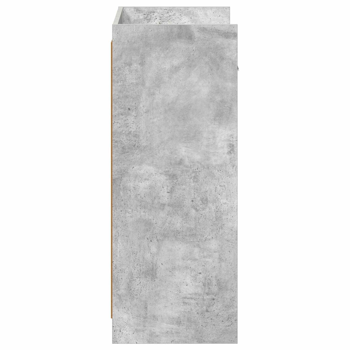 Schoenenkast met lade Betongrijs 48 x 36 x 92 cm Bewerkt hout