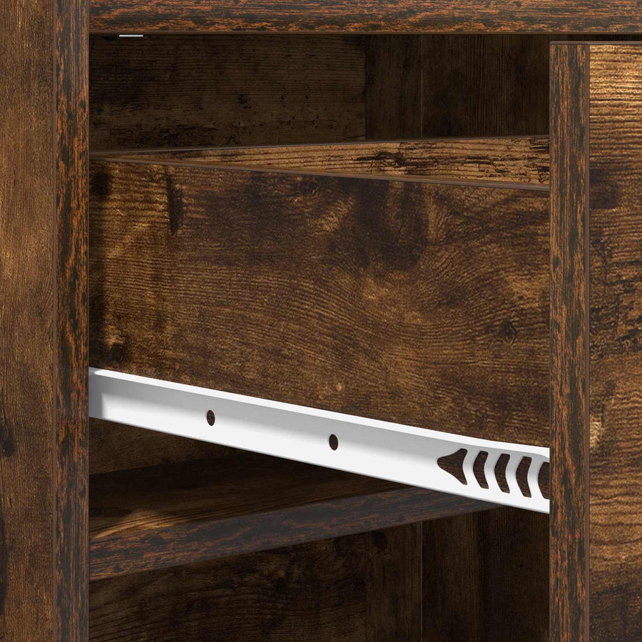 Schoenenkast Gerookt eiken 48 x 36 x 92 cm Bewerkt hout