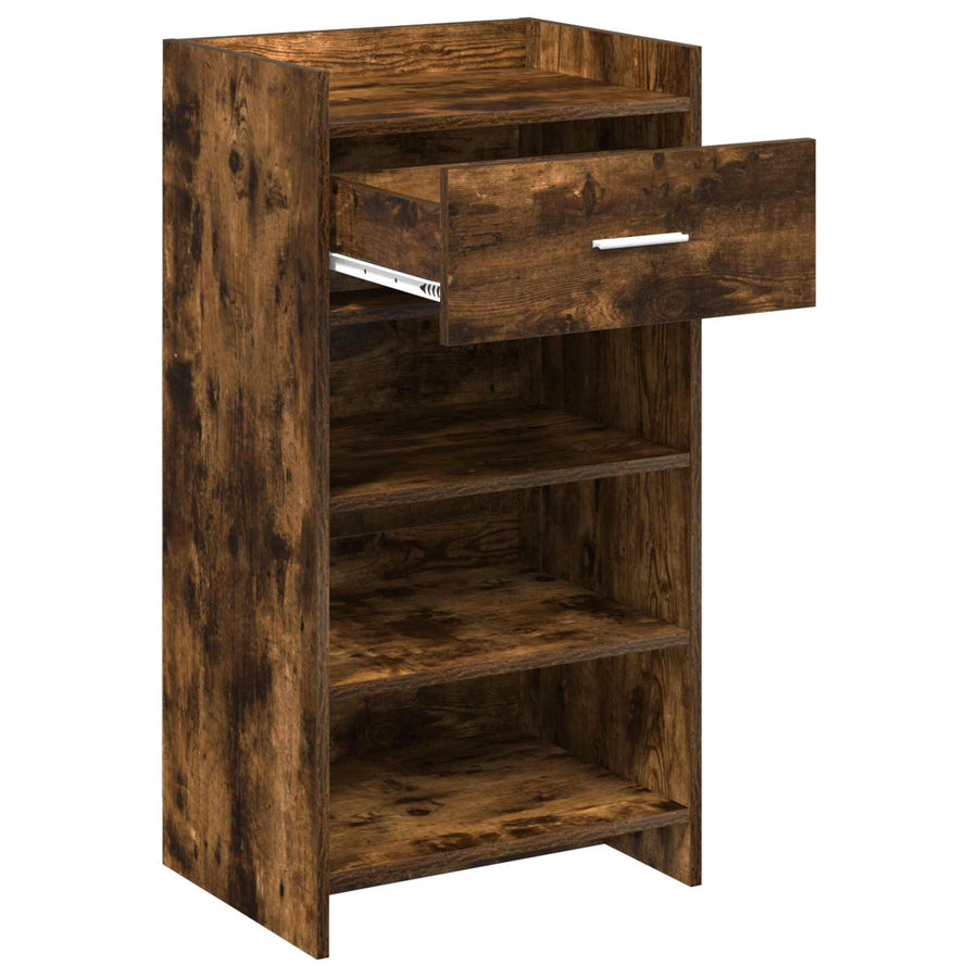 Schoenenkast Gerookt eiken 48 x 36 x 92 cm Bewerkt hout