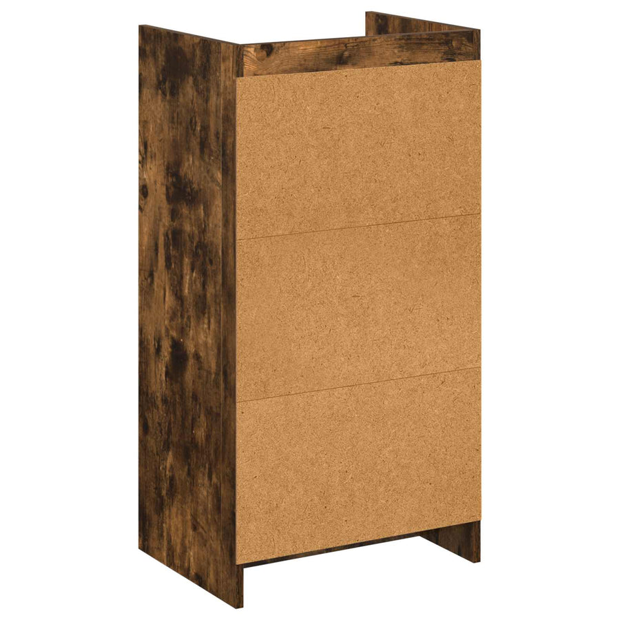 Schoenenkast Gerookt eiken 48 x 36 x 92 cm Bewerkt hout