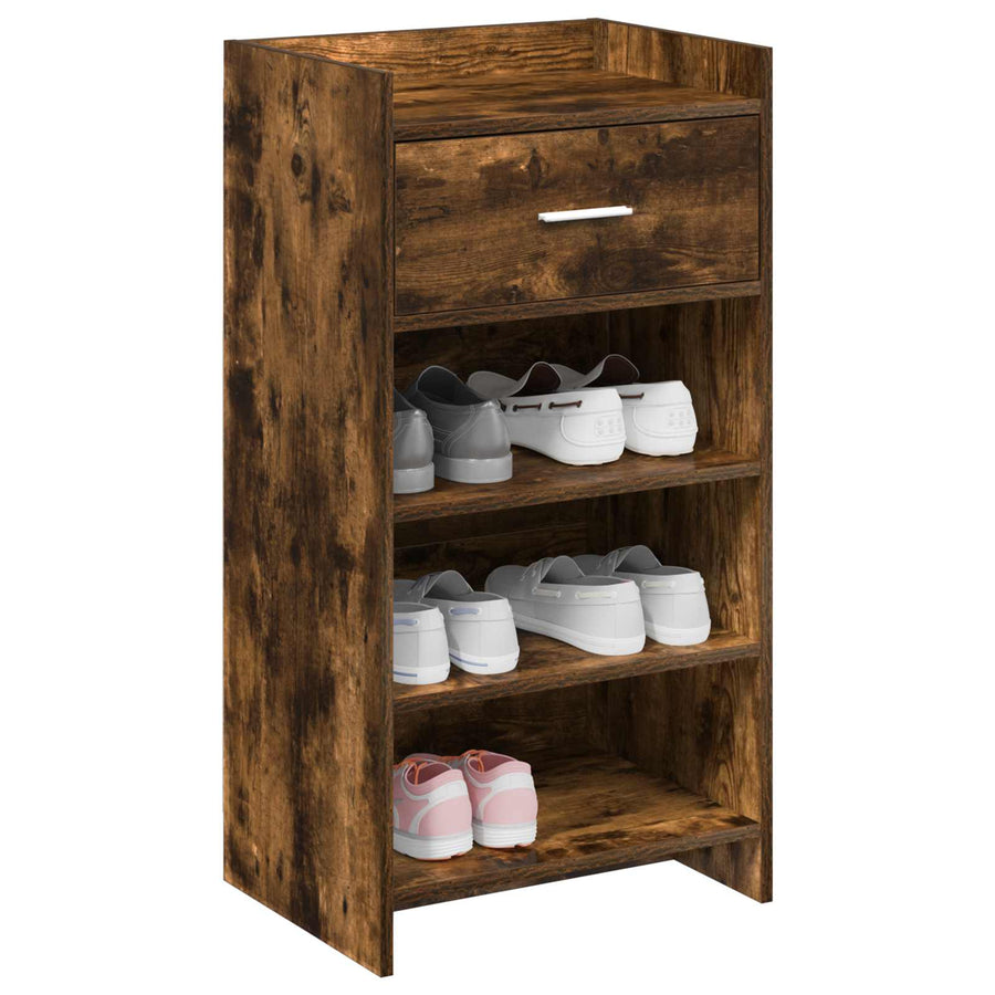 Schoenenkast Gerookt eiken 48 x 36 x 92 cm Bewerkt hout