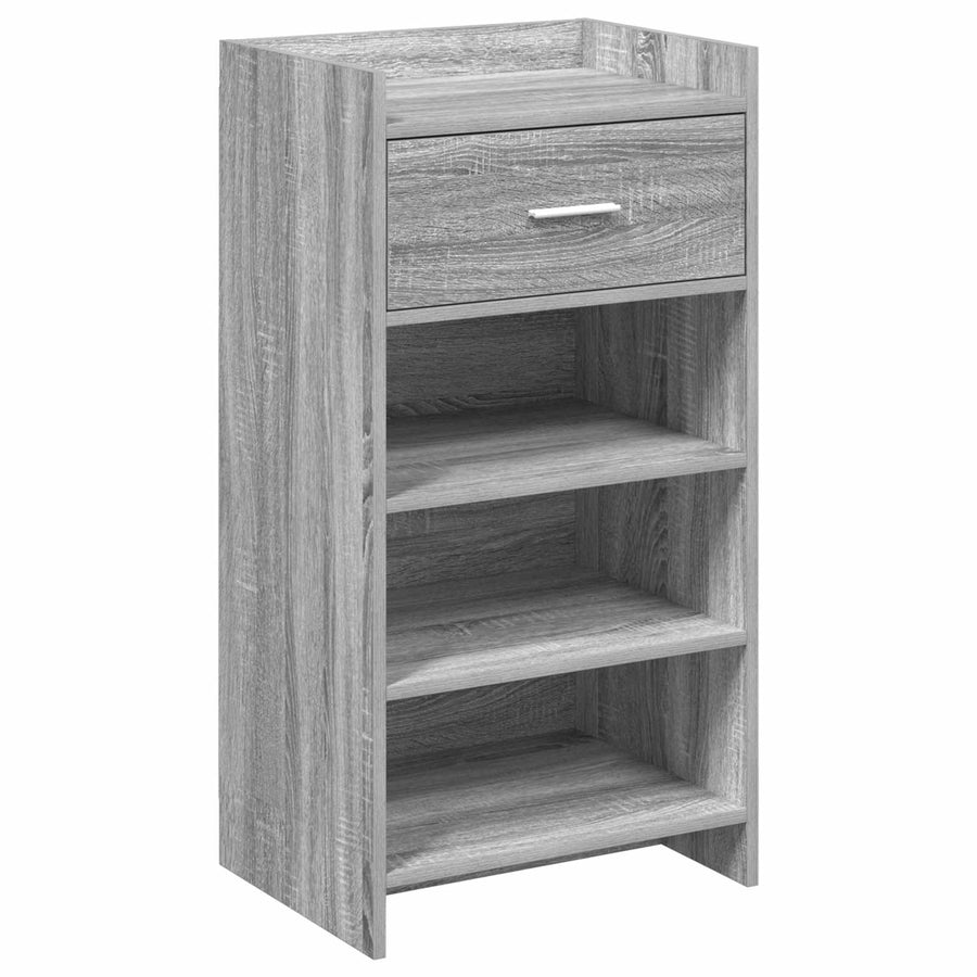 Schoenenkast met lade Grijs Sonoma 48 x 36 x 92 cm Bewerkt hout