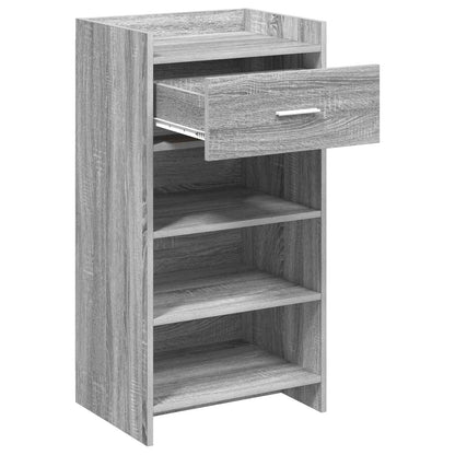 Schoenenkast met lade Grijs Sonoma 48 x 36 x 92 cm Bewerkt hout