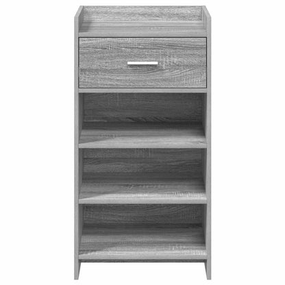 Schoenenkast met lade Grijs Sonoma 48 x 36 x 92 cm Bewerkt hout