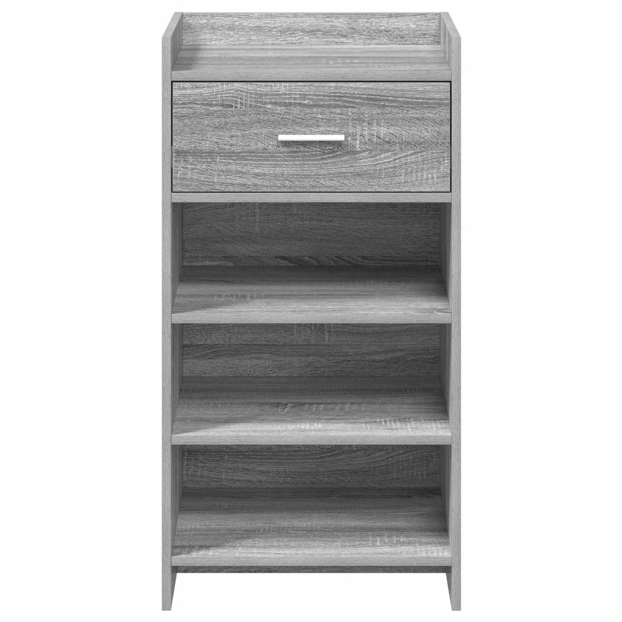 Schoenenkast met lade Grijs Sonoma 48 x 36 x 92 cm Bewerkt hout