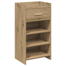 Schoenenkast Artisanaal eiken 48 x 36 x 92 cm Bewerkt hout