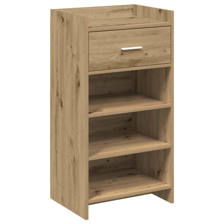 Schoenenkast Artisanaal eiken 48 x 36 x 92 cm Bewerkt hout