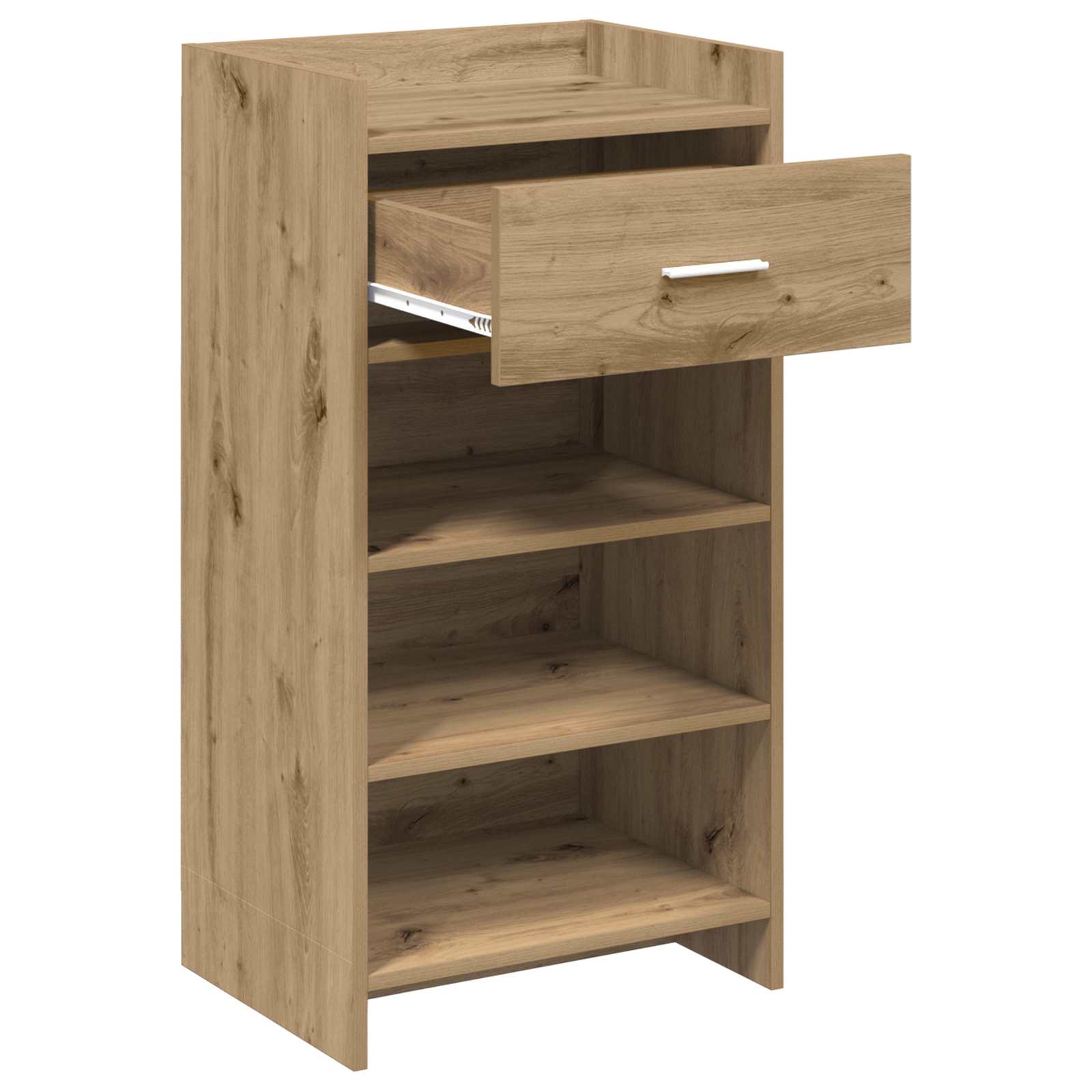 Schoenenkast Artisanaal eiken 48 x 36 x 92 cm Bewerkt hout