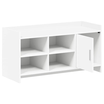 Schoenenkast met opslag Wit 100 x 39,5 x 51 cm Bewerkt hout