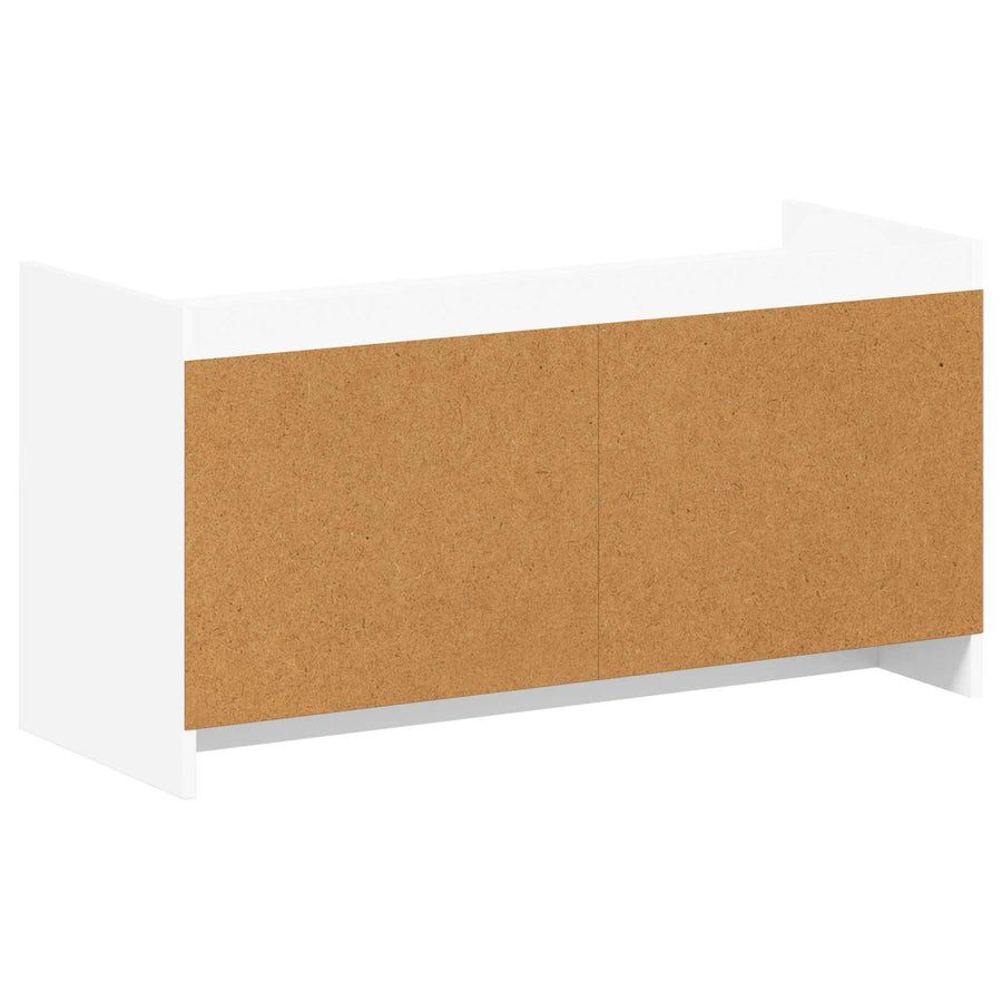 Schoenenkast met opslag Wit 100 x 39,5 x 51 cm Bewerkt hout