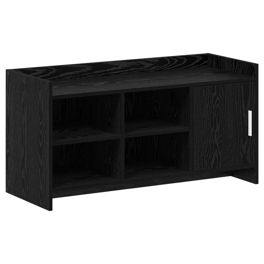 Schoenenkast Zwart eiken 100 x 39,5 x 51 cm Bewerkt hout