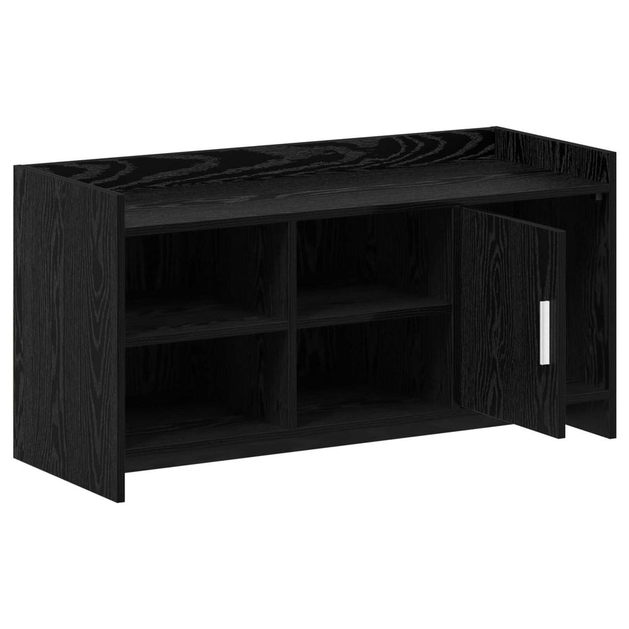 Schoenenkast Zwart eiken 100 x 39,5 x 51 cm Bewerkt hout