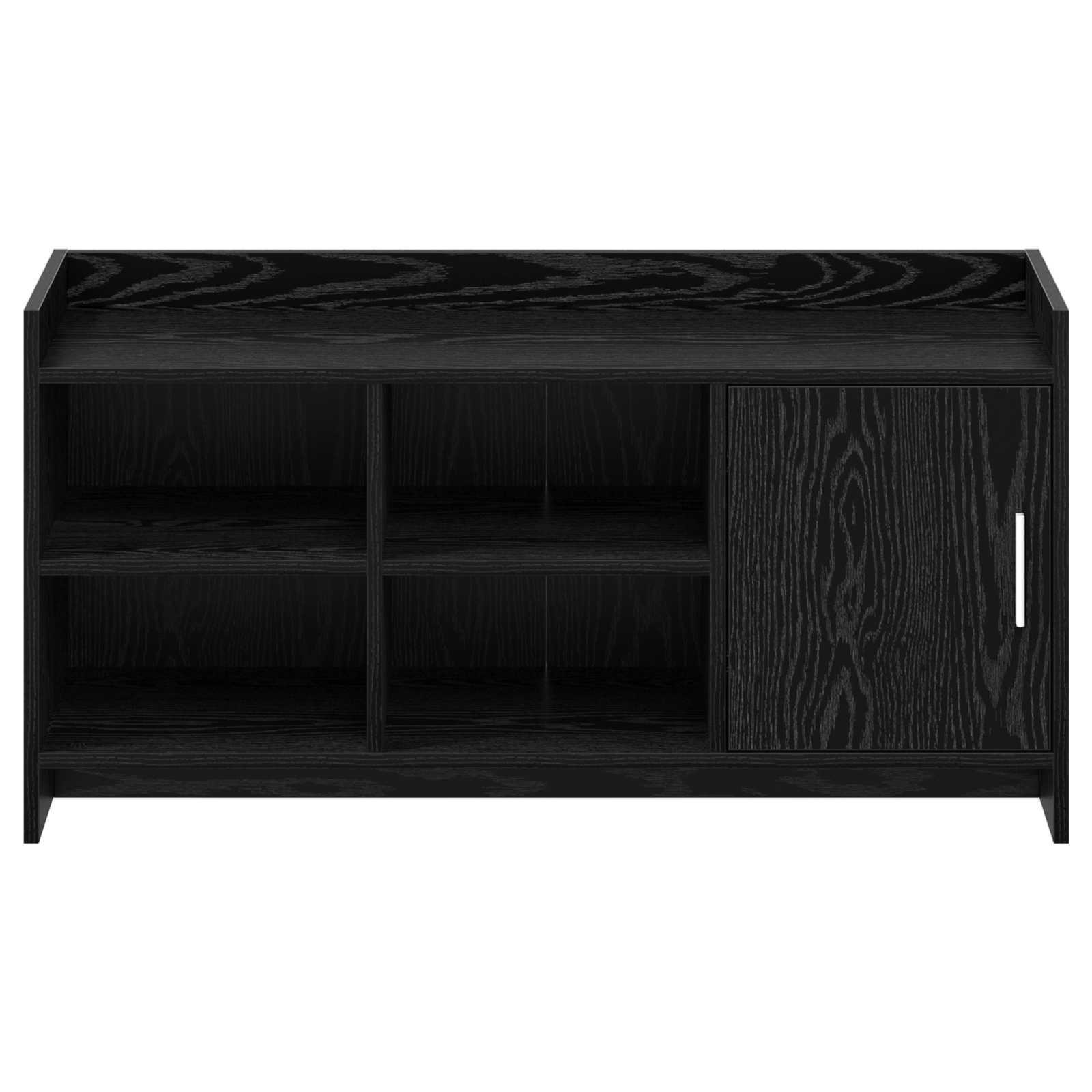 Schoenenkast Zwart eiken 100 x 39,5 x 51 cm Bewerkt hout