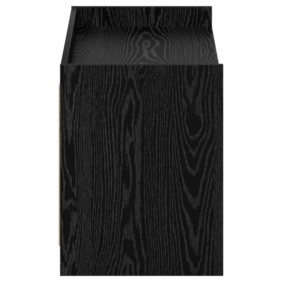 Schoenenkast Zwart eiken 100 x 39,5 x 51 cm Bewerkt hout