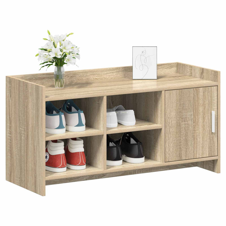 Schoenenkast Sonoma Eiken 100 x 39,5 x 51 cm Bewerkt hout