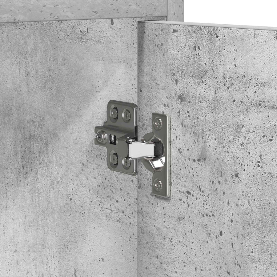 Schoenenkast Betongrijs 100 x 39,5 x 51 cm Bewerkt hout