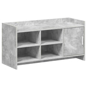 Schoenenkast 100x39,5x51 cm bewerkt hout betongrijs