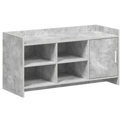 Schoenenkast Betongrijs 100 x 39,5 x 51 cm Bewerkt hout