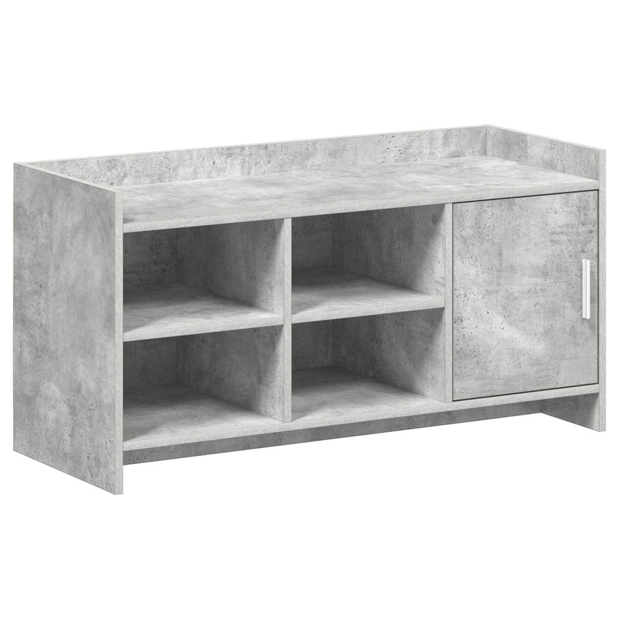 Schoenenkast Betongrijs 100 x 39,5 x 51 cm Bewerkt hout