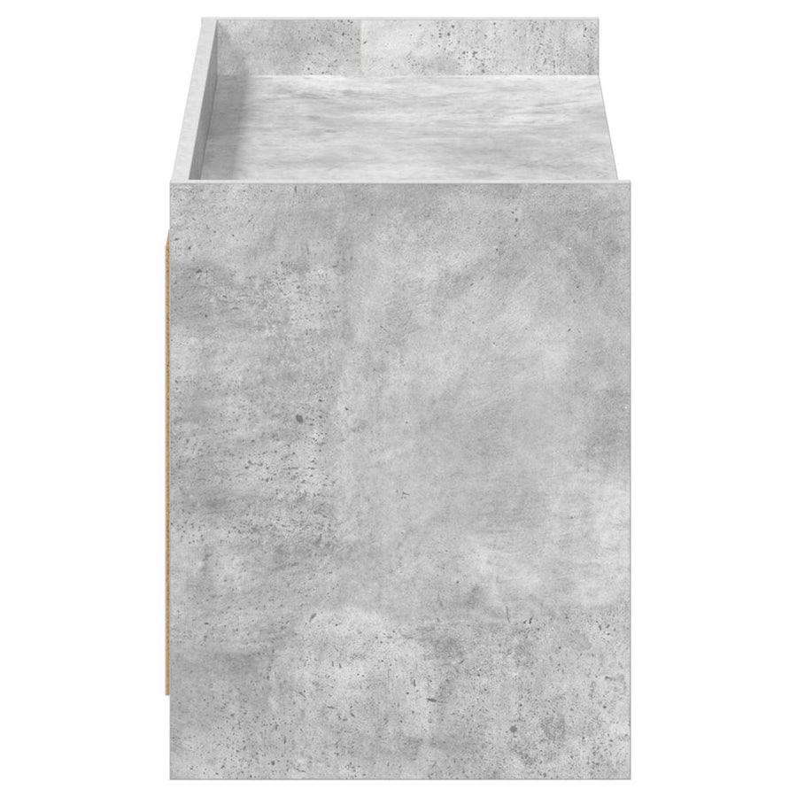 Schoenenkast Betongrijs 100 x 39,5 x 51 cm Bewerkt hout