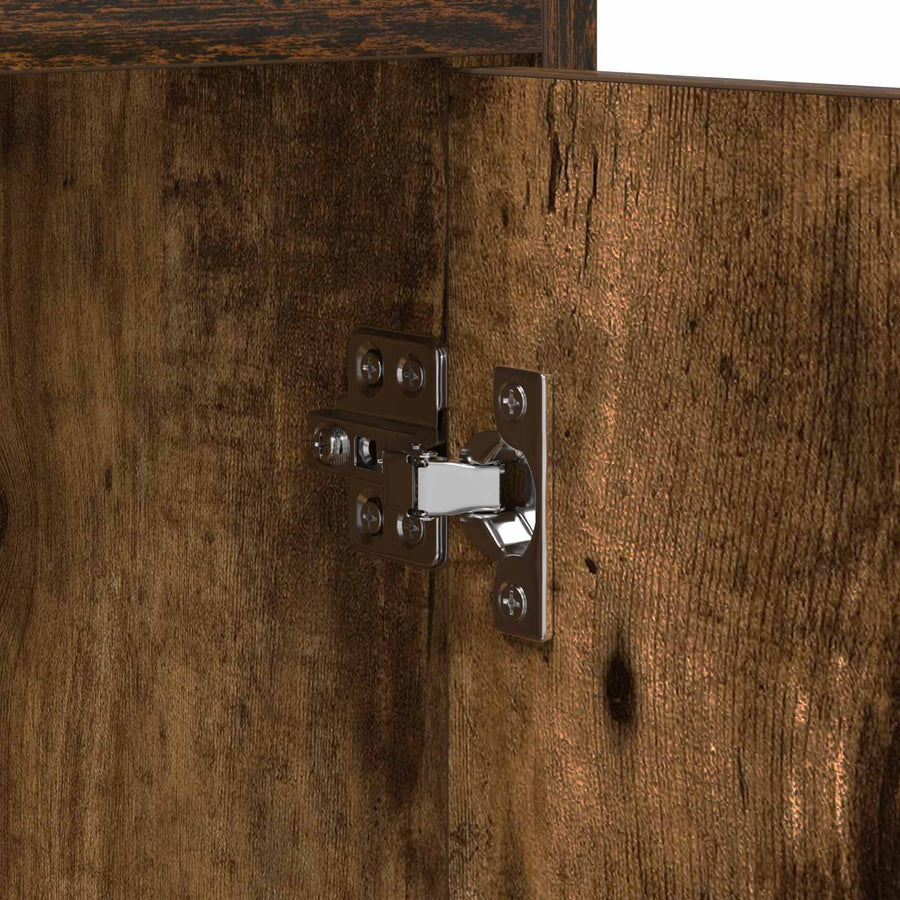 Schoenenkast Gerookt eiken 100 x 39,5 x 51 cm Bewerkt hout
