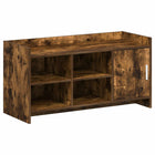 Schoenenkast 100x39,5x51 cm gerookt eiken bewerkt hout