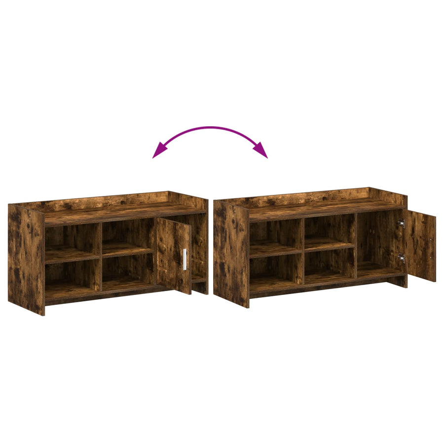 Schoenenkast Gerookt eiken 100 x 39,5 x 51 cm Bewerkt hout