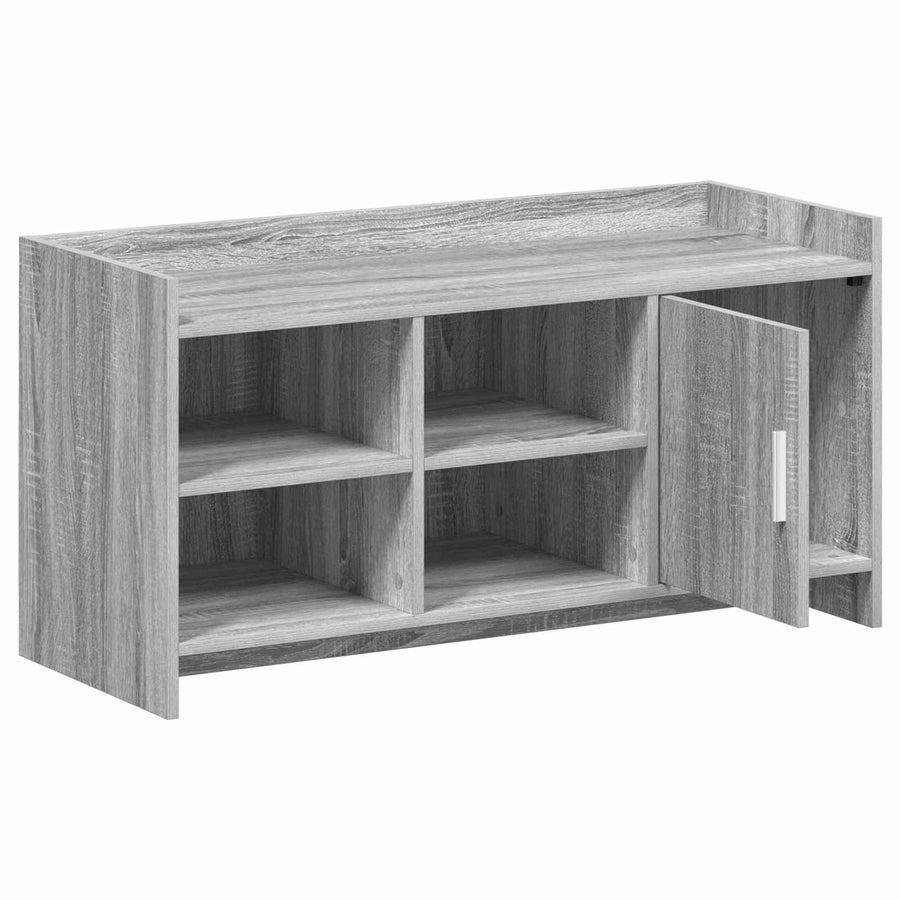 Schoenenkast Grijs Sonoma 100 x 39,5 x 51 cm Bewerkt hout
