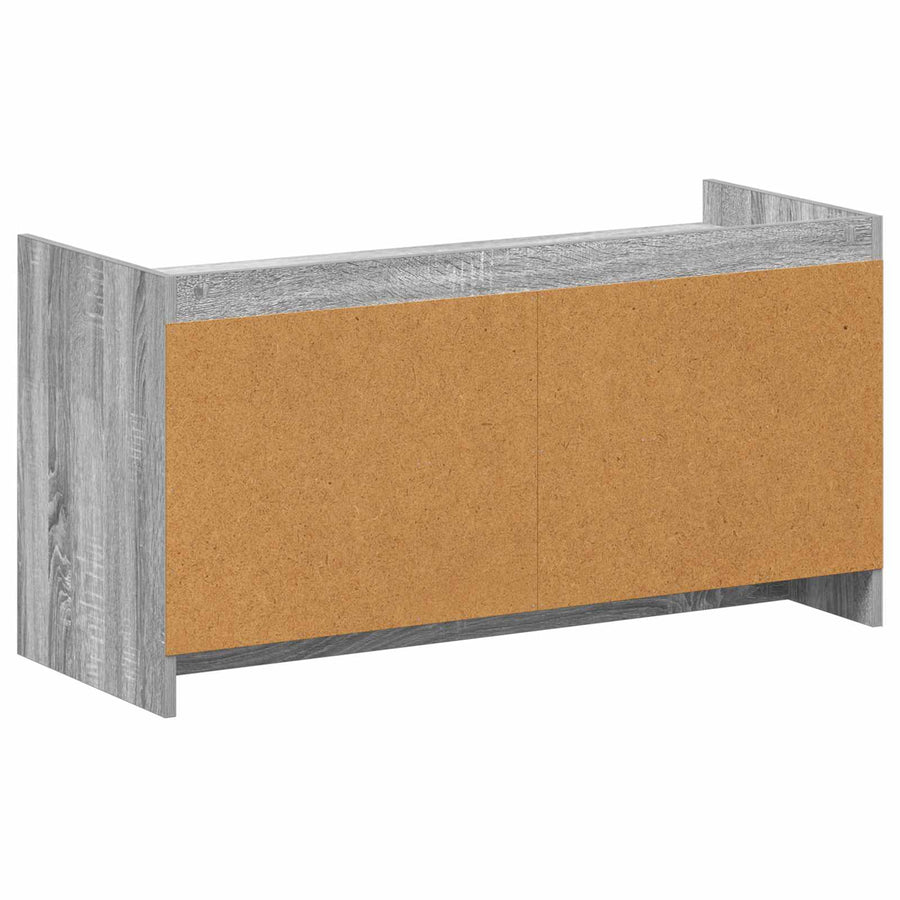 Schoenenkast Grijs Sonoma 100 x 39,5 x 51 cm Bewerkt hout