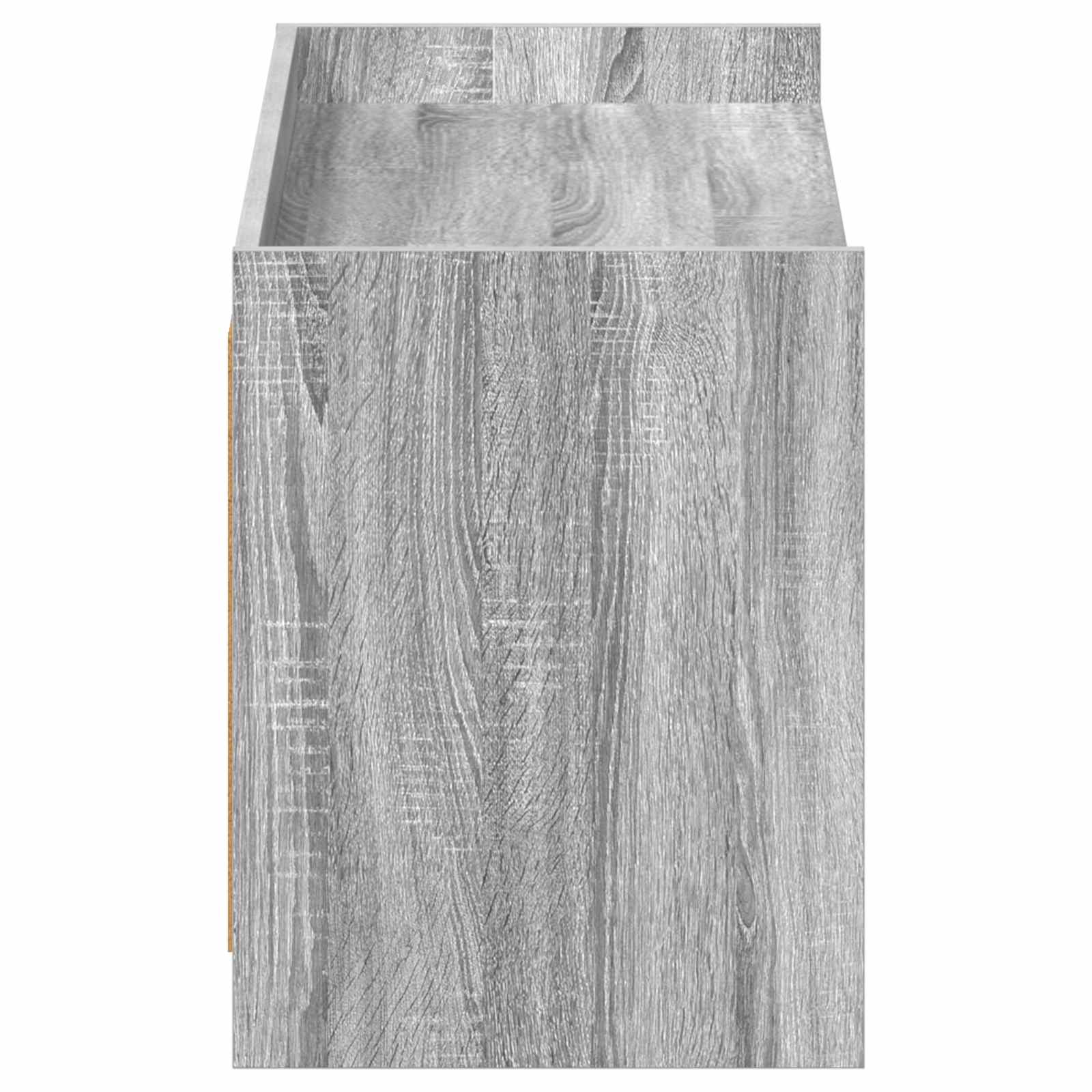 Schoenenkast Grijs Sonoma 100 x 39,5 x 51 cm Bewerkt hout