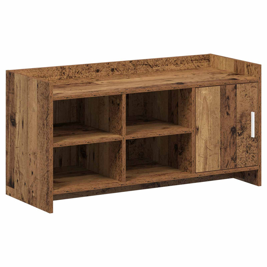 Schoenenkast Oud hout 100 x 39,5 x 51 cm Bewerkt hout