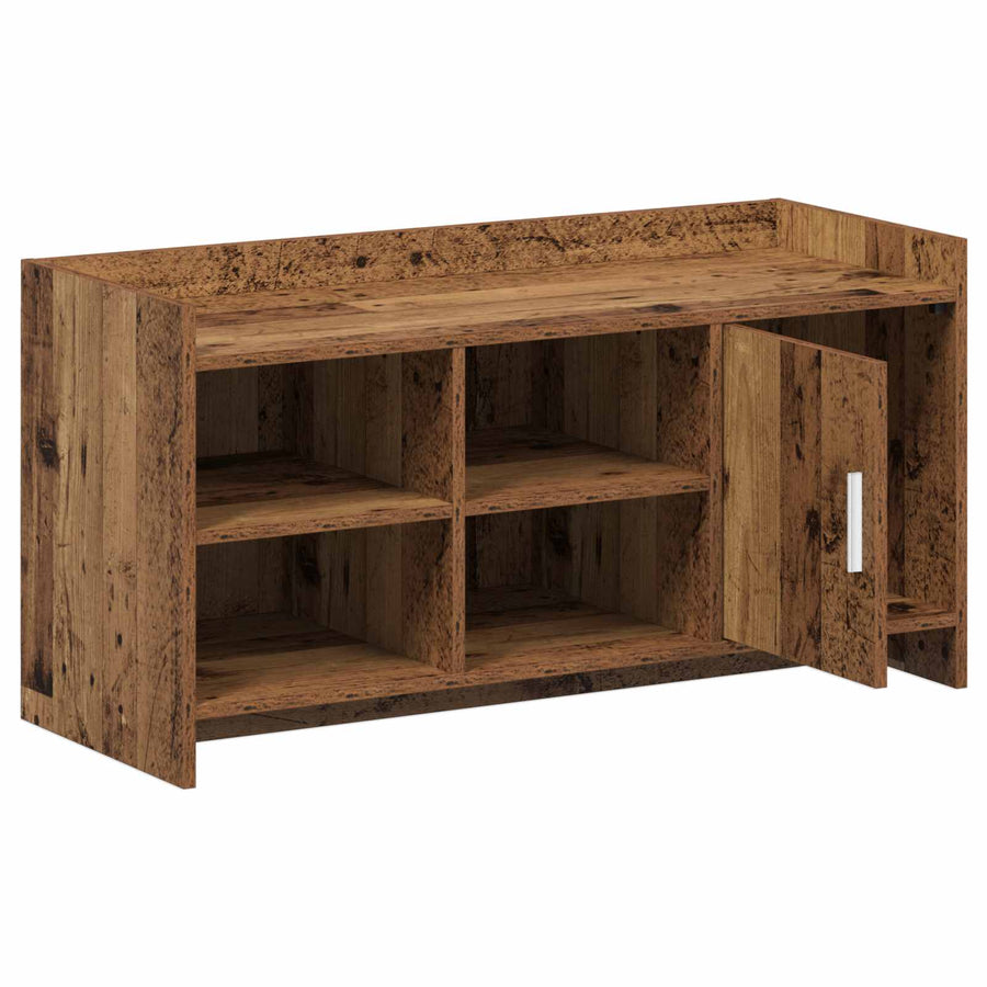 Schoenenkast Oud hout 100 x 39,5 x 51 cm Bewerkt hout