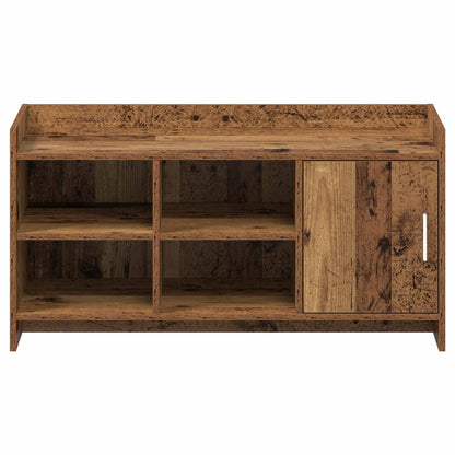 Schoenenkast Oud hout 100 x 39,5 x 51 cm Bewerkt hout