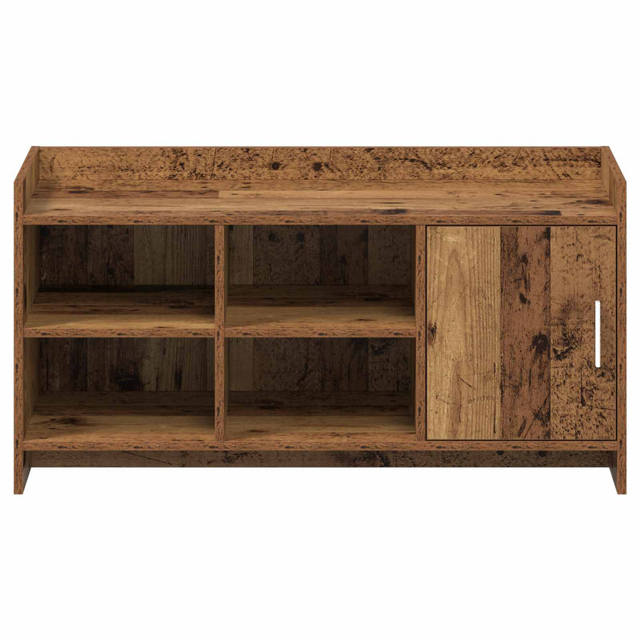Schoenenkast Oud hout 100 x 39,5 x 51 cm Bewerkt hout