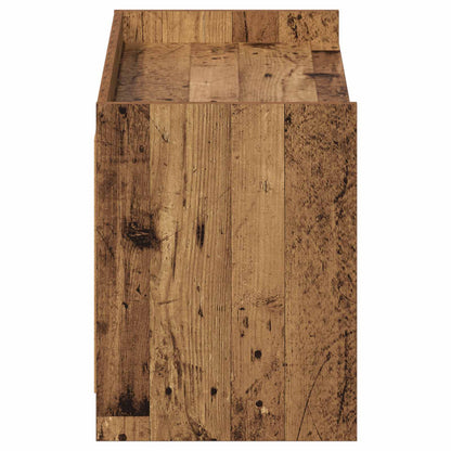 Schoenenkast Oud hout 100 x 39,5 x 51 cm Bewerkt hout
