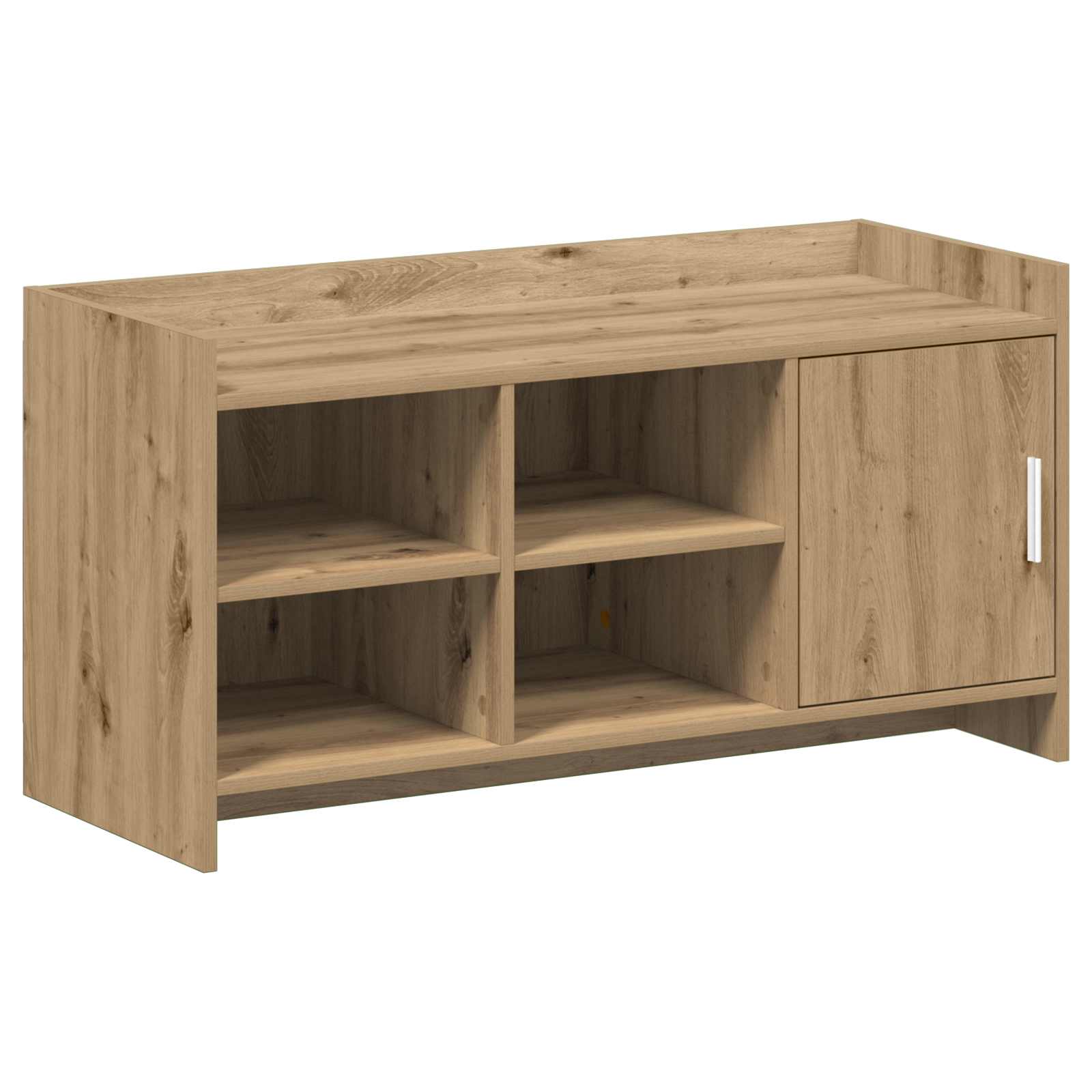 Schoenenkast Artisanaal eiken 100 x 39,5 x 51 cm Bewerkt hout