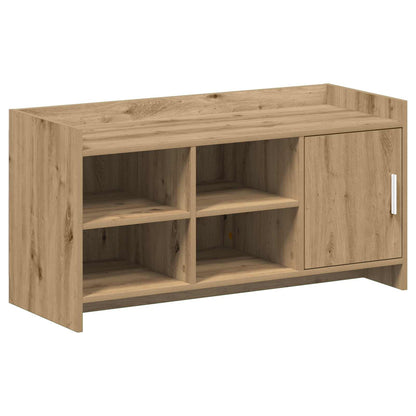 Schoenenkast Artisanaal eiken 100 x 39,5 x 51 cm Bewerkt hout