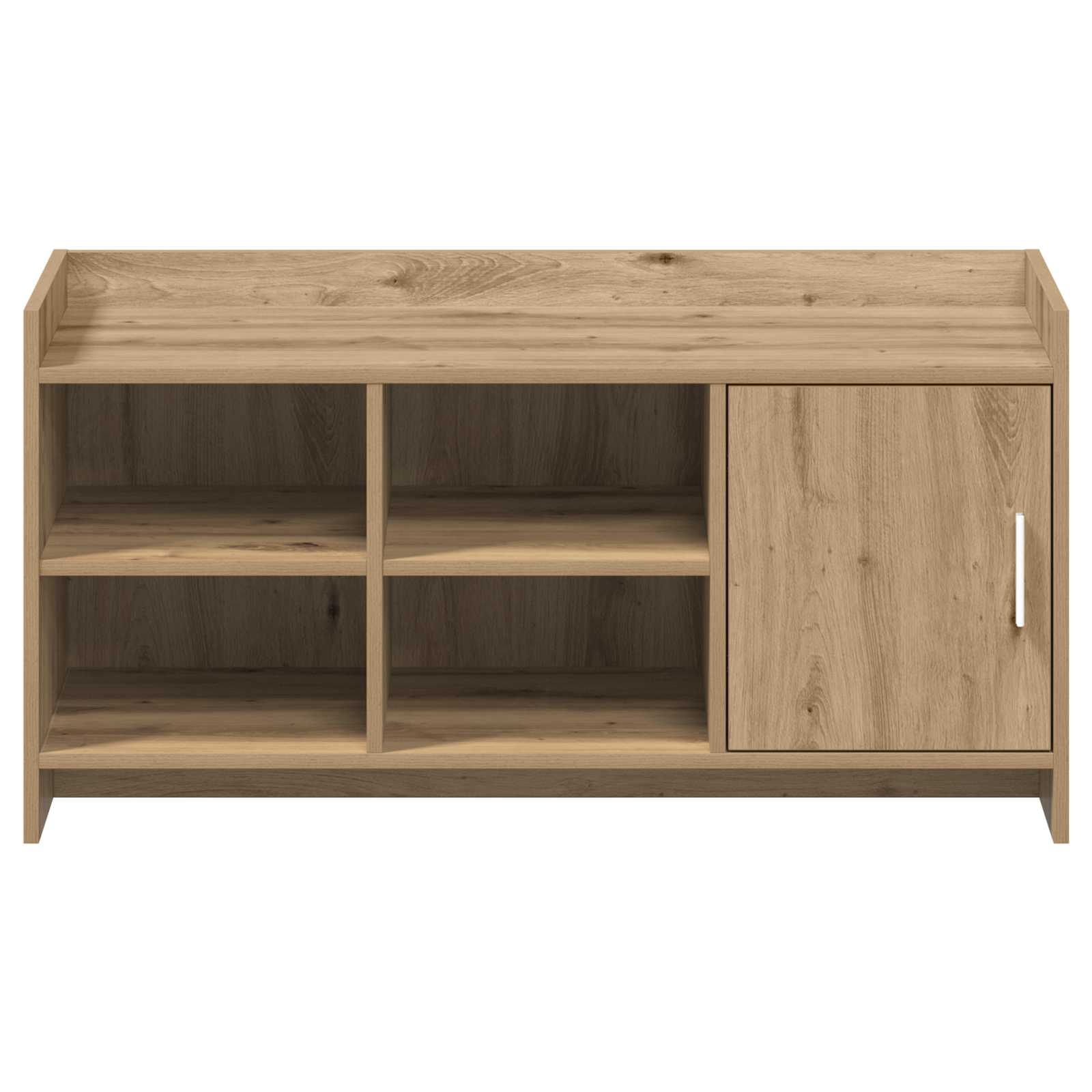 Schoenenkast Artisanaal eiken 100 x 39,5 x 51 cm Bewerkt hout