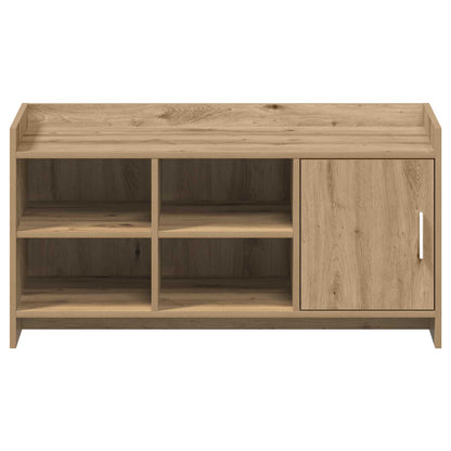 Schoenenkast Artisanaal eiken 100 x 39,5 x 51 cm Bewerkt hout