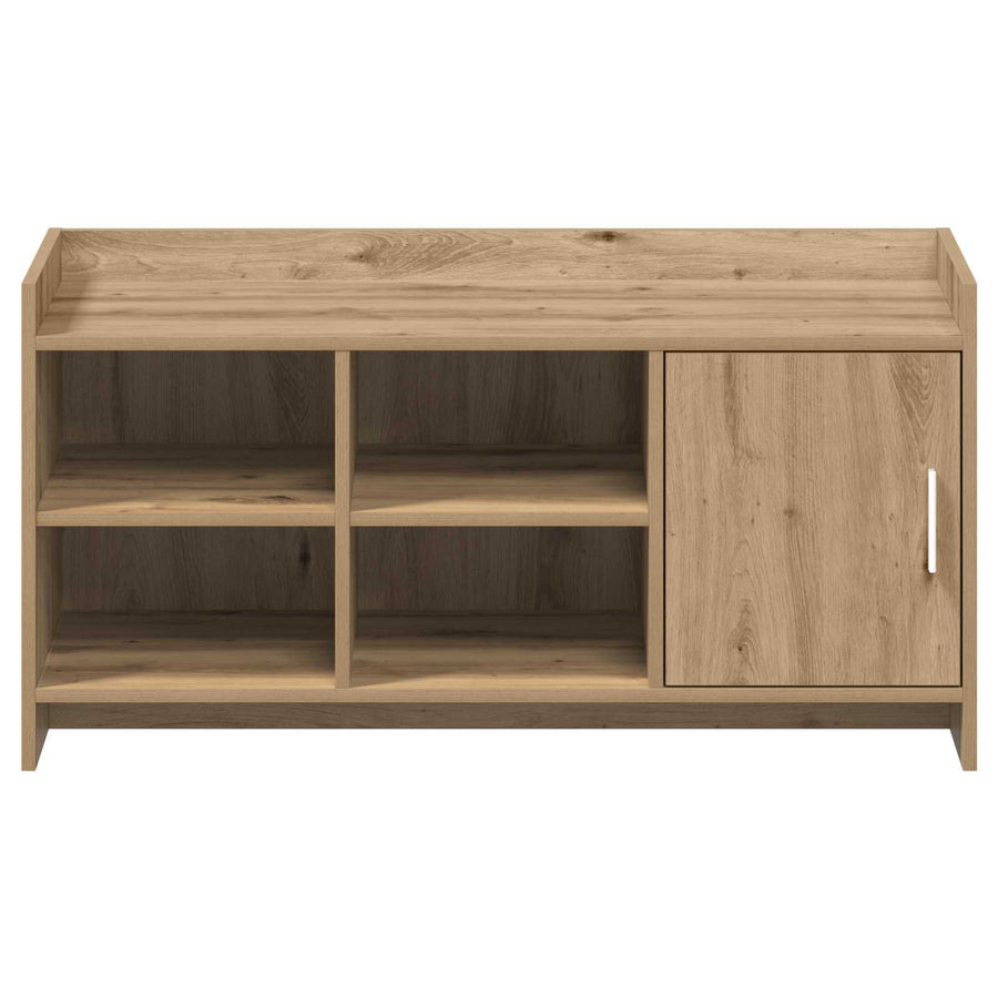 Schoenenkast Artisanaal eiken 100 x 39,5 x 51 cm Bewerkt hout